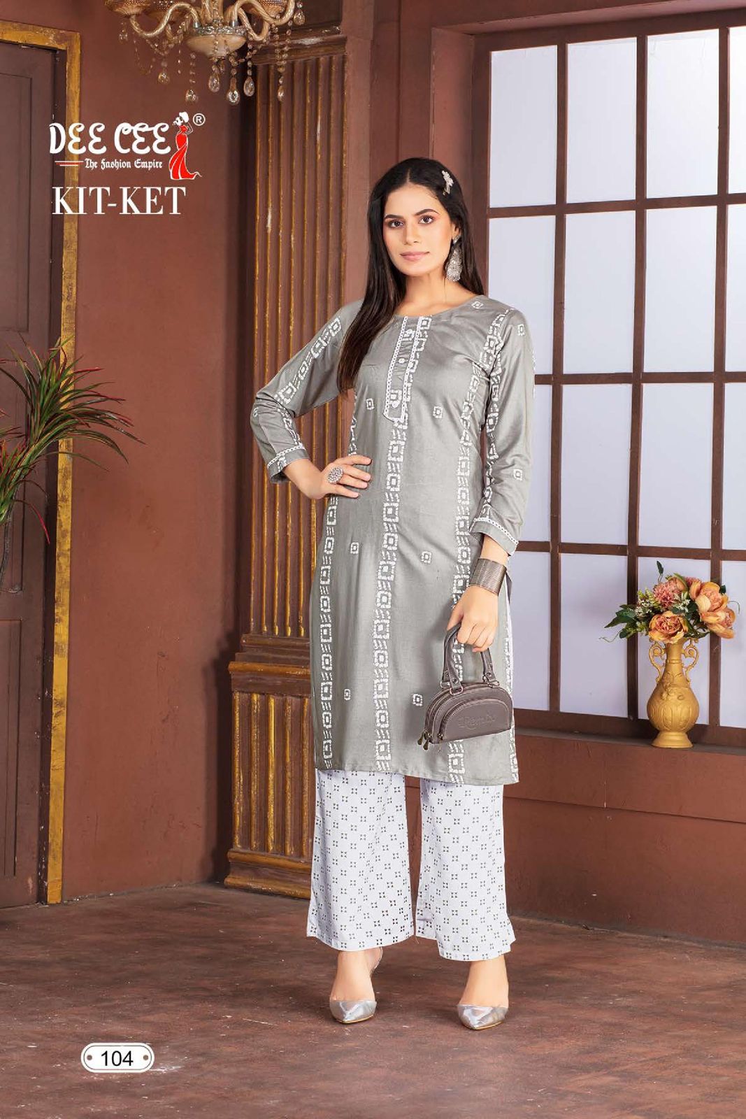Kitket By Deecee Rayon Designer Printed Kurti With Palazzo Wholesale Online
